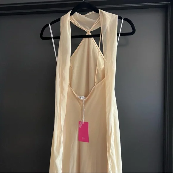 Amanda Uprichard Ashton Maxi Dress in Cornsilk Yellow Size XS NEW! New with tags - Picture 6 of 10